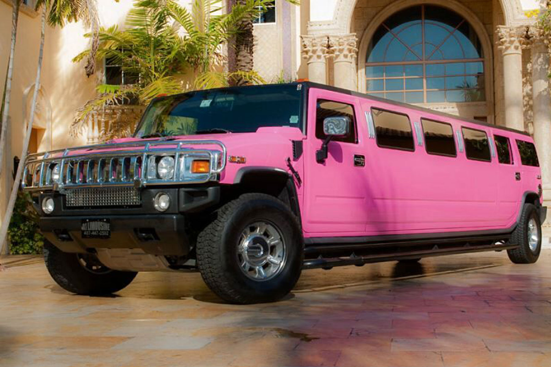 Pink Hummer Limo Hire MK